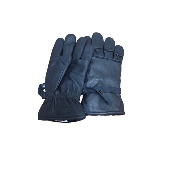 NWOT INTERMEDIATE UNISEX COLD /WET BLACK LEATHER GLOVES SIZE M - Picture 5 of 5